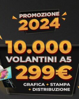 OFFERTA VOLANTINI E DISTRIBUZIONE A5 SERVIZI PUBBLICITARI